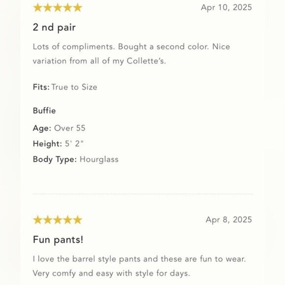 NWT Size XXS - Anthropologie The Izzie Relaxed Pull-On Cotton Barrel Pants - Picture 15 of 16